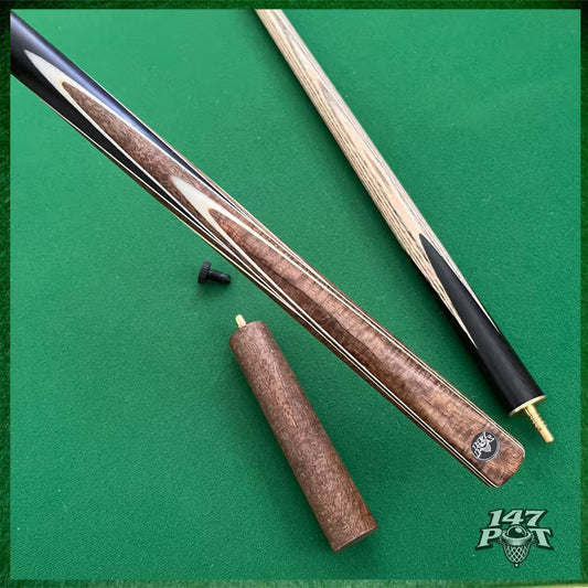 58" ¾ Joint Handmade Ash 9.5mm Tip Snooker/Pool Cue - Emberwood 58