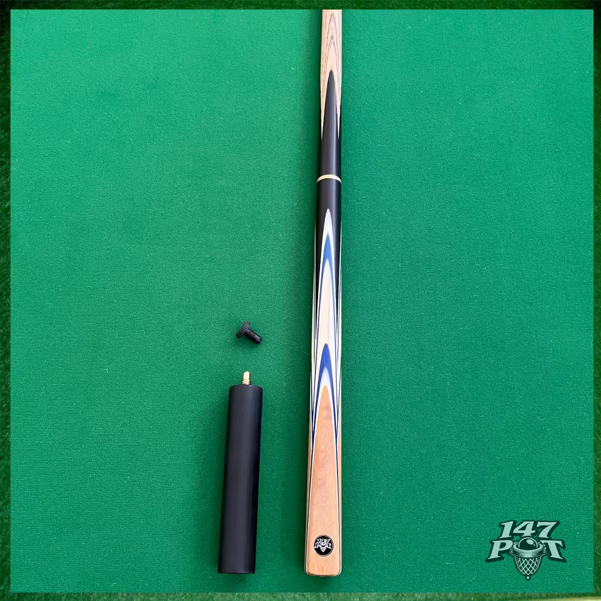 57" ¾ Joint Handmade Ash 9.5mm Tip Snooker/Pool Cue - Bluecrest