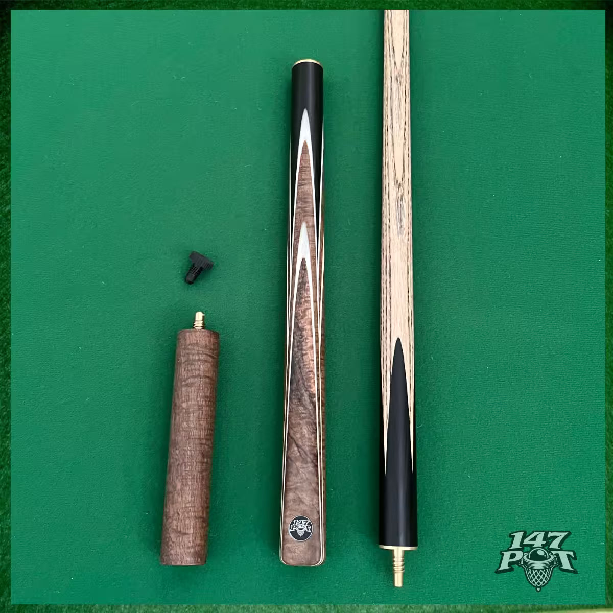 57" ¾ Joint Handmade Ash 9.5mm Tip Snooker/Pool Cue - Emberwood 57