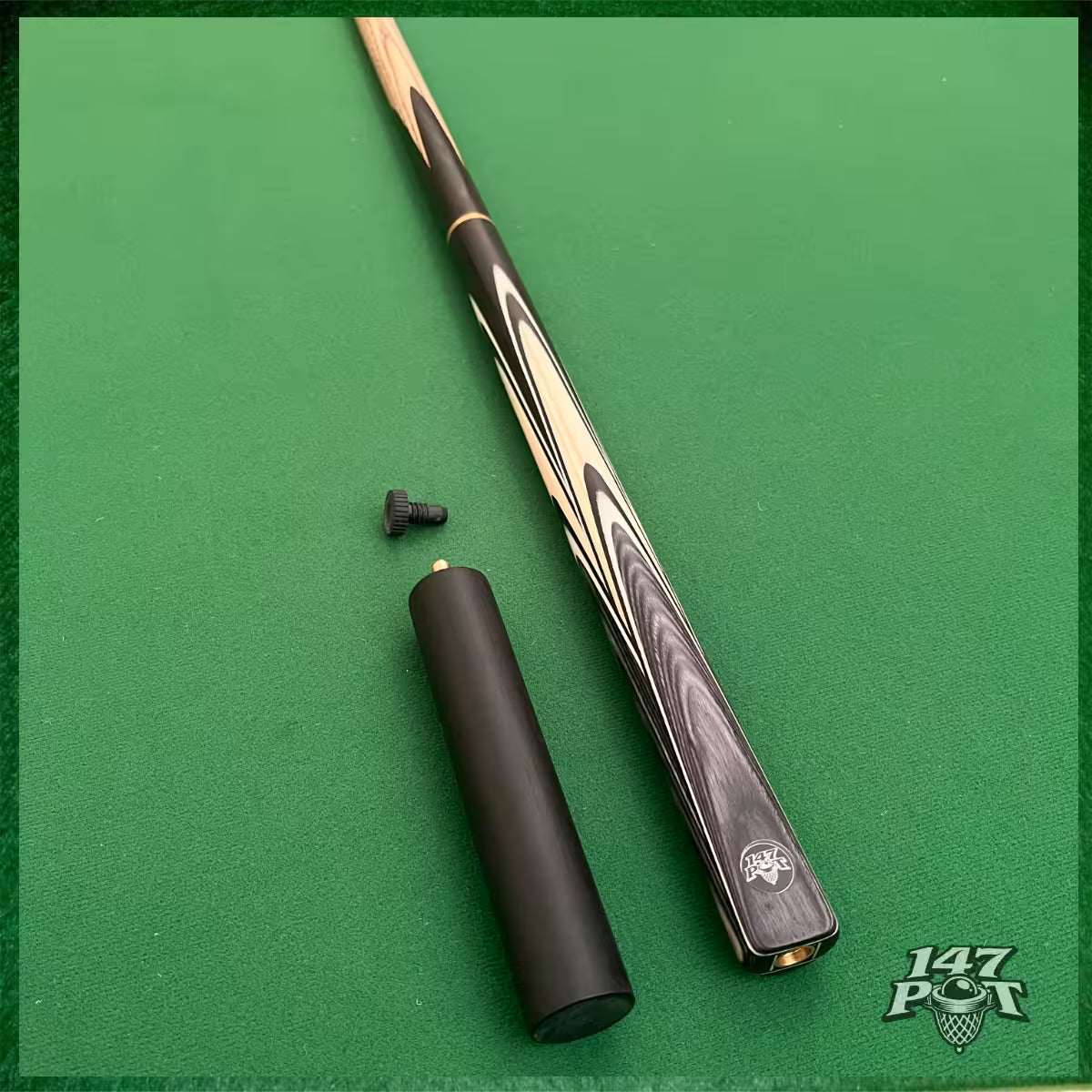 58" ¾ Joint Handmade Ash 9.5mm Tip Snooker/Pool Cue - Shadowcrest