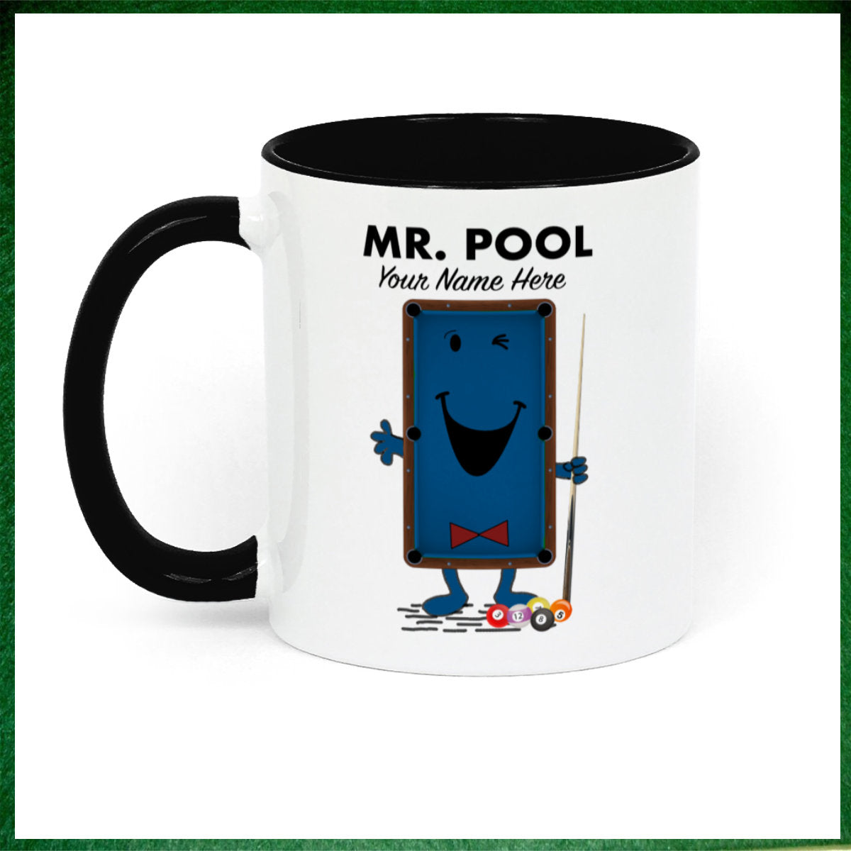 Mr.Pool Personalised Novelty 11oz Mug || Mug, Coaster & Set Options