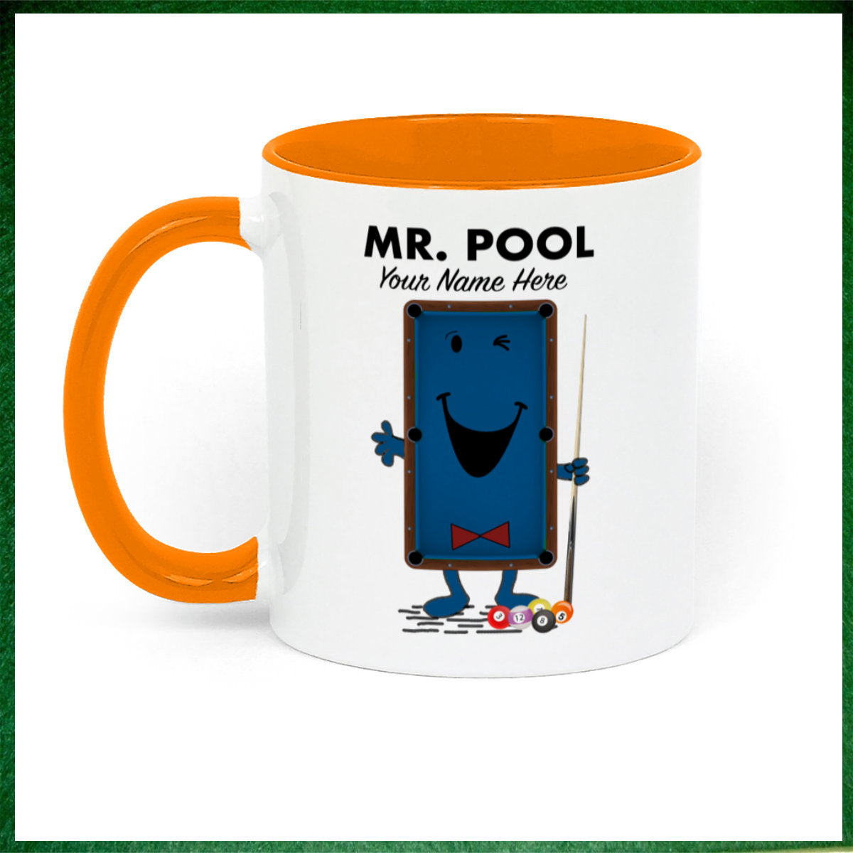 Mr.Pool Personalised Novelty 11oz Mug || Mug, Coaster & Set Options