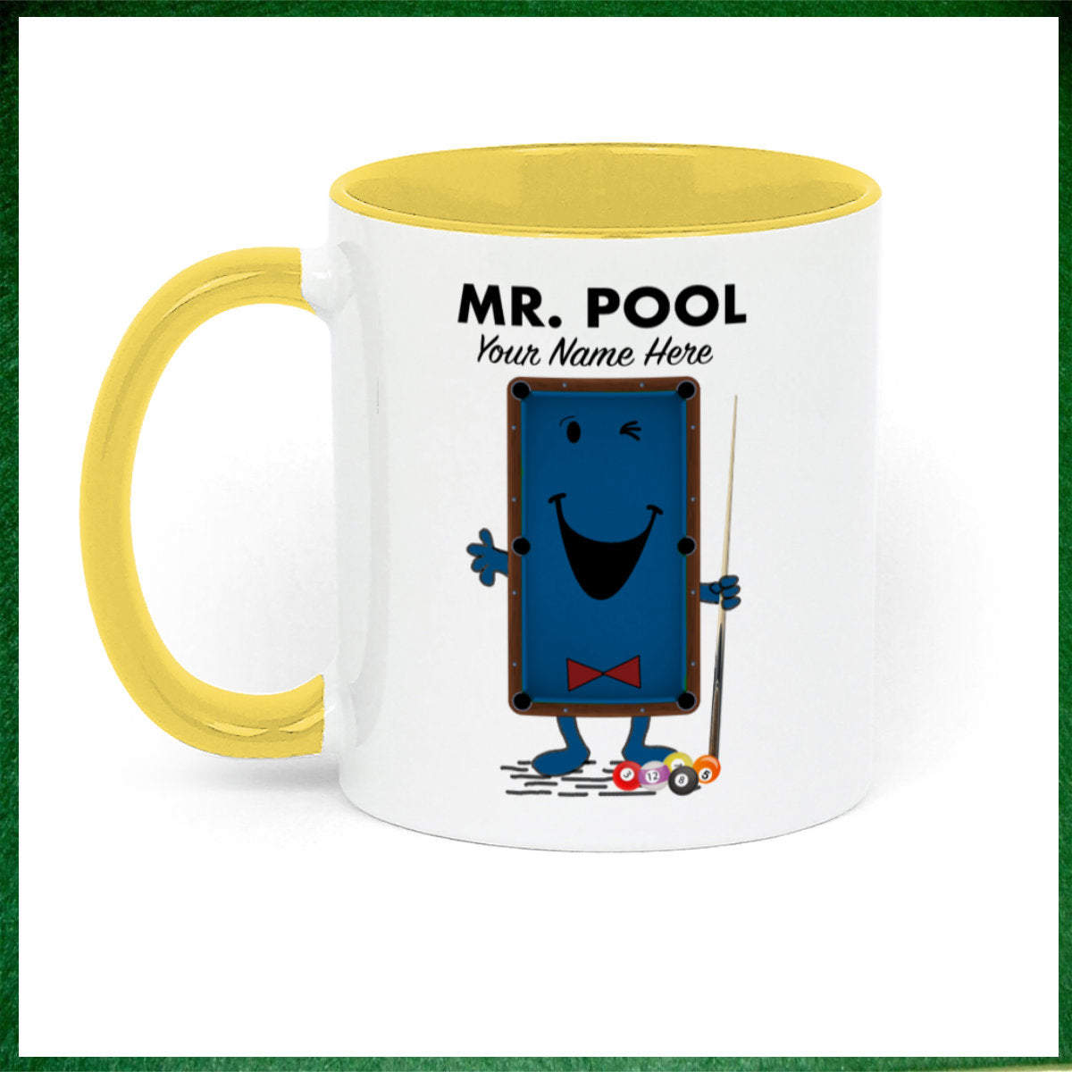 Mr.Pool Personalised Novelty 11oz Mug || Mug, Coaster & Set Options