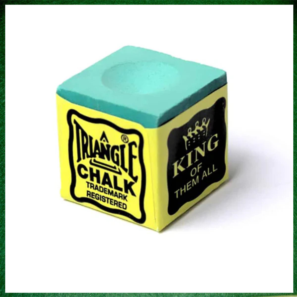 Tweetens Triangle Snooker Pool Billiard Cue Chalk – 1xGreen