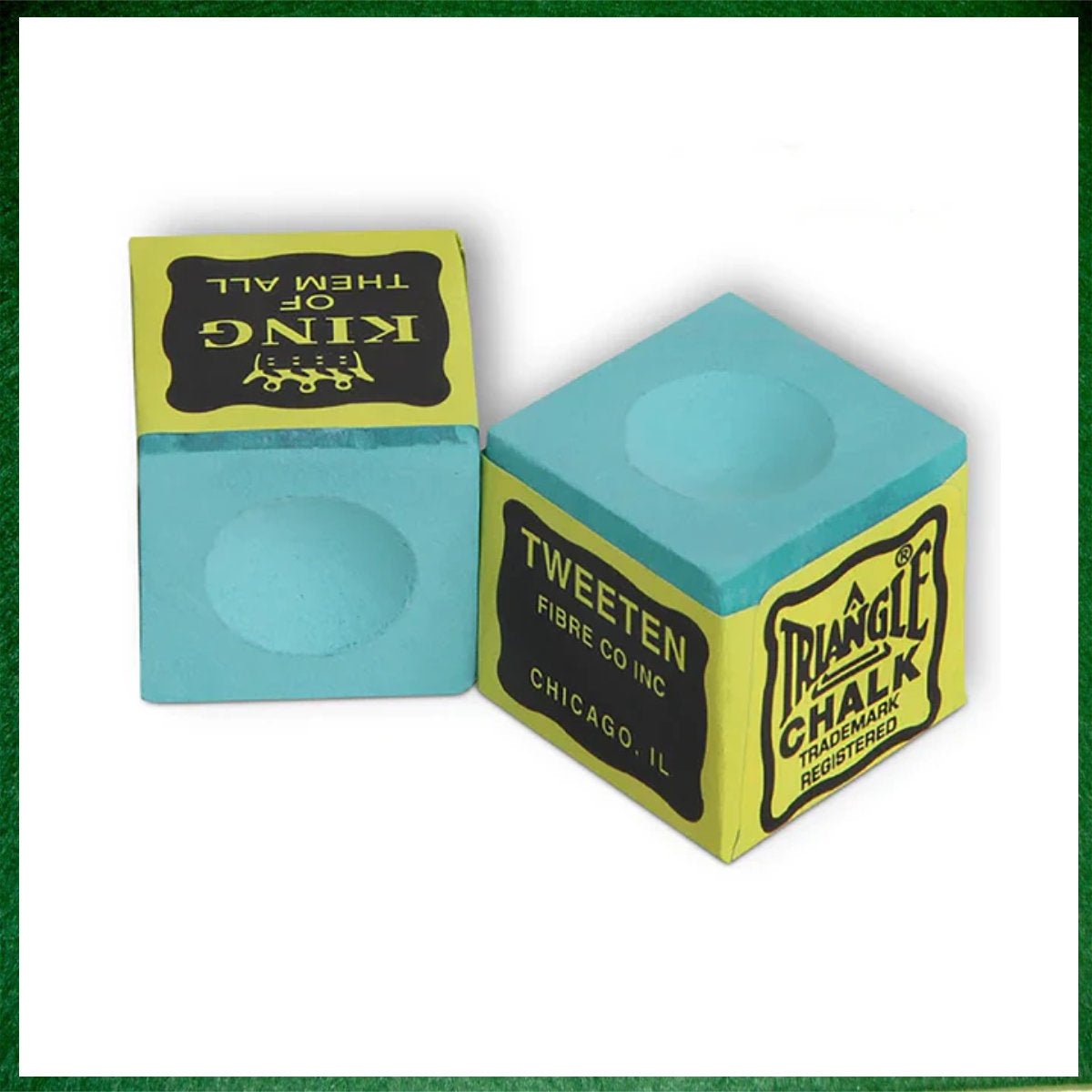 Tweetens Triangle Snooker Pool Billiard Cue Chalk – 1xGreen - 147Pot