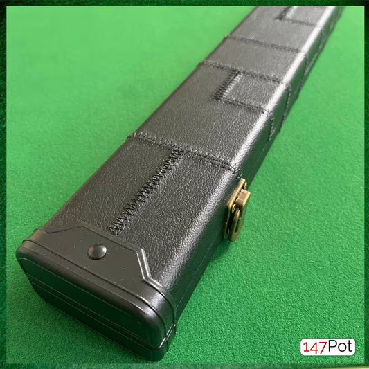 Black Block Patchwork Leatherette 3/4 Length 57/58" Snooker/Pool Cue Case