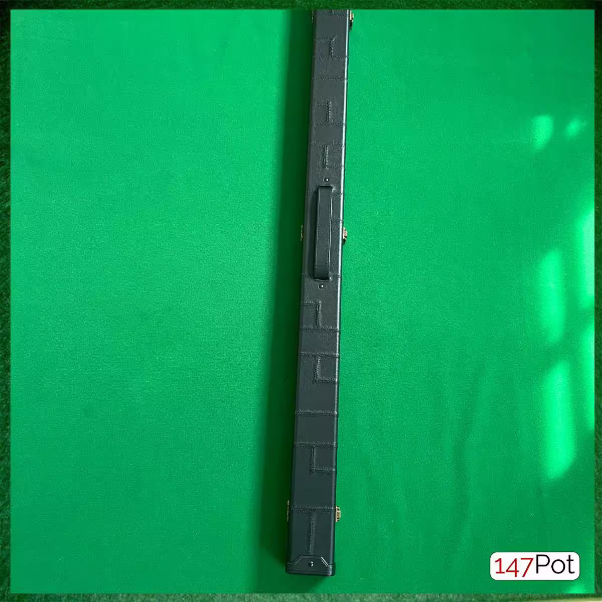 Black Block Patchwork Leatherette 3/4 Length 57/58" Snooker/Pool Cue Case