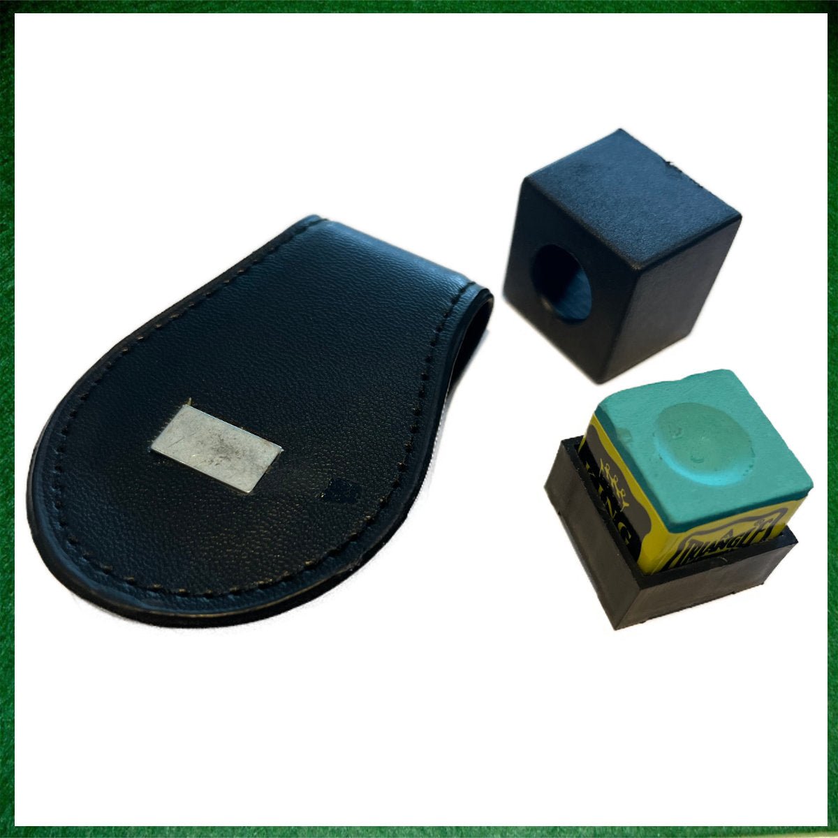 Magnetic Leather Chalk Holder with Flexible Belt Clip - 147Pot