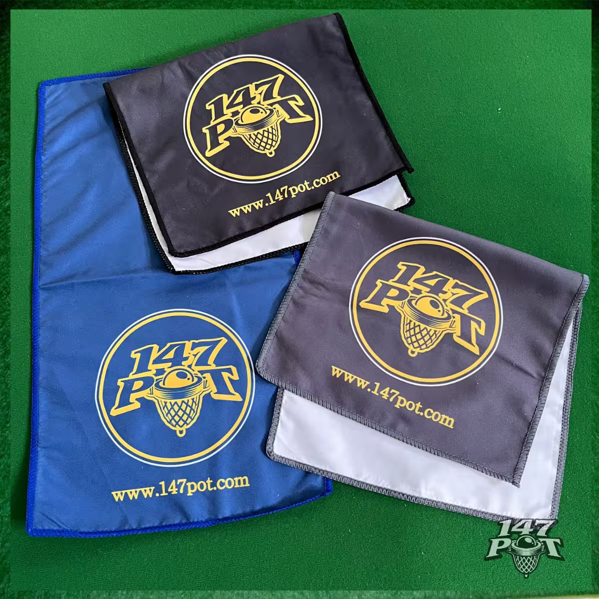 147Pot Microfibre Suede Cue Towel – 45x25cm - 1xBlue