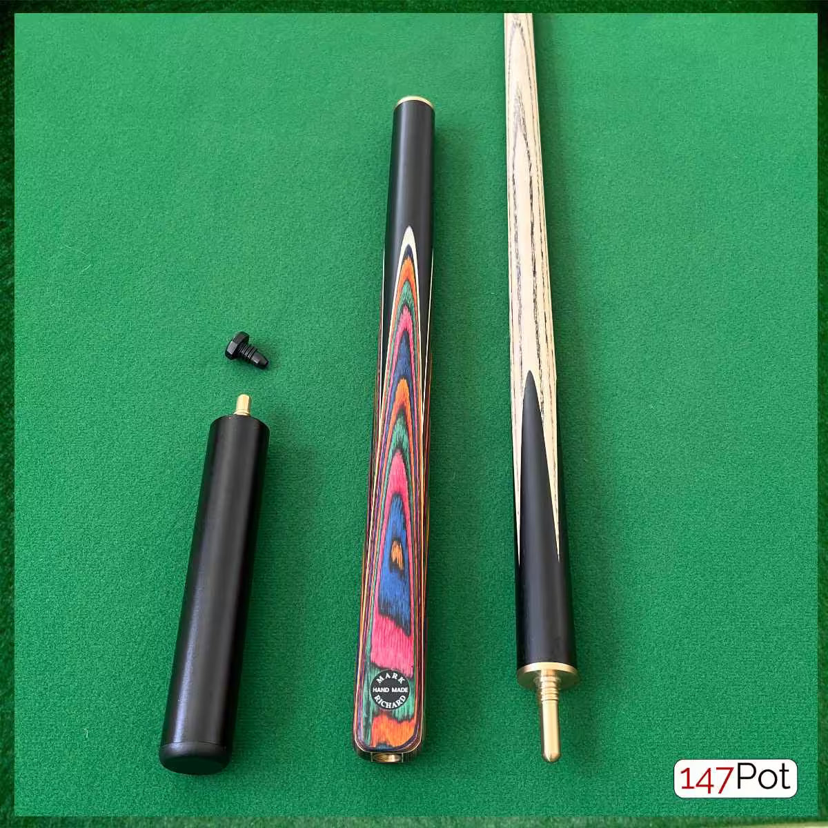 57" Multicolour Arrows 3/4 Joint Elk Master 9.5mm Tip Snooker/Pool Cue