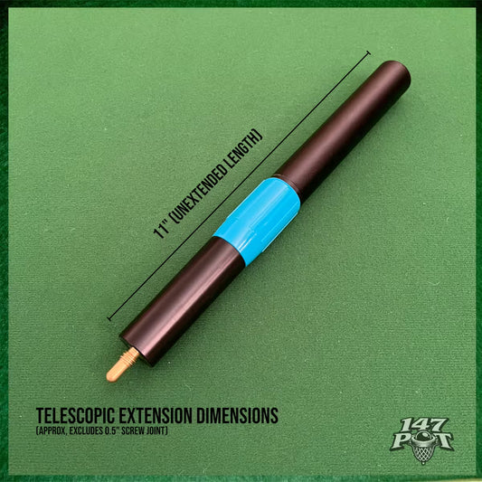 Telescopic Snooker Cue Extension – Adjustable 11” to 14.5”