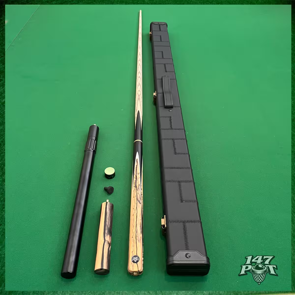 57" Snooker/Pool Cue + Case + 2x Extensions Bundle :: Inkwood