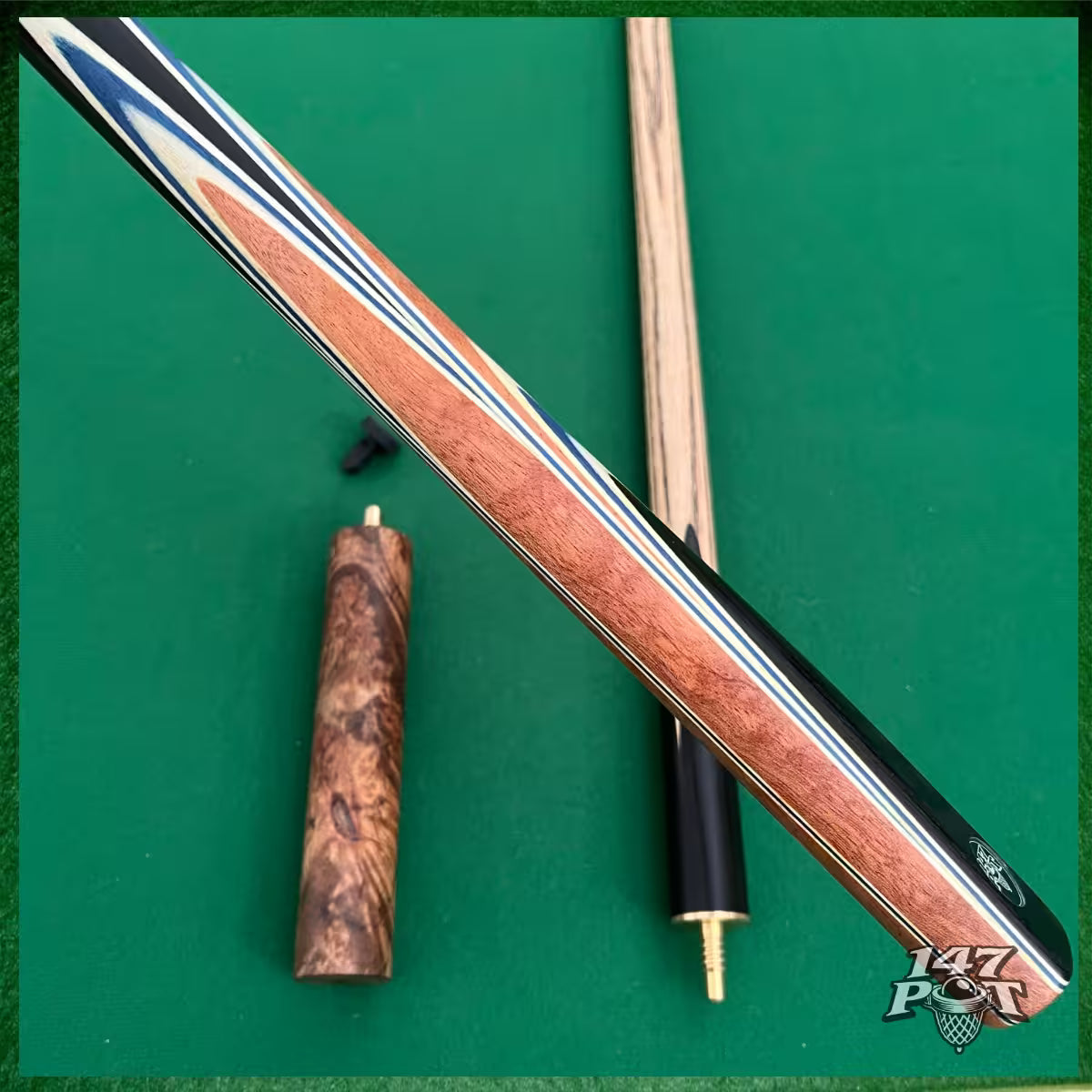 58" ¾ Joint Handmade Ash 9.5mm Tip Snooker/Pool Cue - Royalcrest