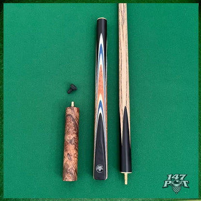 58" ¾ Joint Handmade Ash 9.5mm Tip Snooker/Pool Cue - Royalcrest