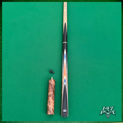58" ¾ Joint Handmade Ash 9.5mm Tip Snooker/Pool Cue - Royalcrest