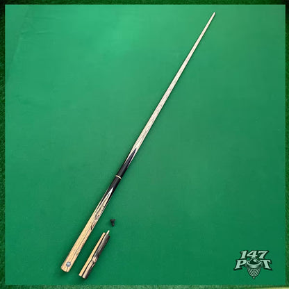 57" ¾ Joint Handmade Ash 9.5mm Tip Snooker/Pool Cue - Inkwood