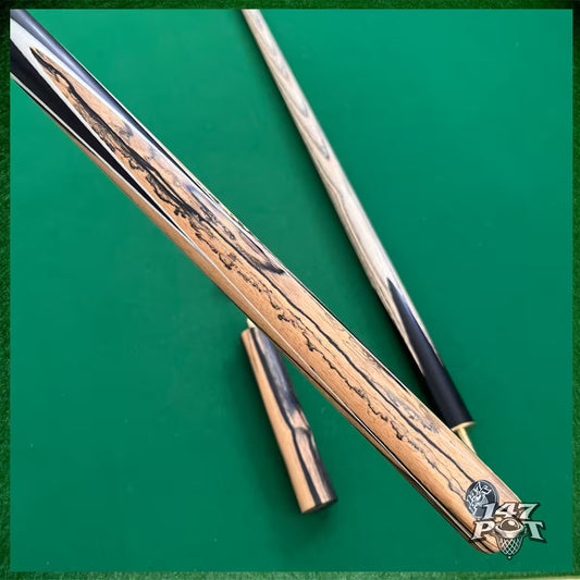 57" ¾ Joint Handmade Ash 9.5mm Tip Snooker/Pool Cue - Inkwood