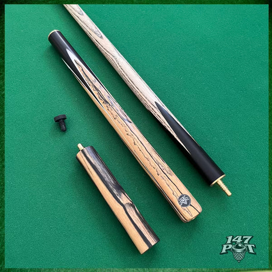 57" ¾ Joint Handmade Ash 9.5mm Tip Snooker/Pool Cue - Inkwood