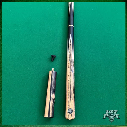 57" ¾ Joint Handmade Ash 9.5mm Tip Snooker/Pool Cue - Inkwood