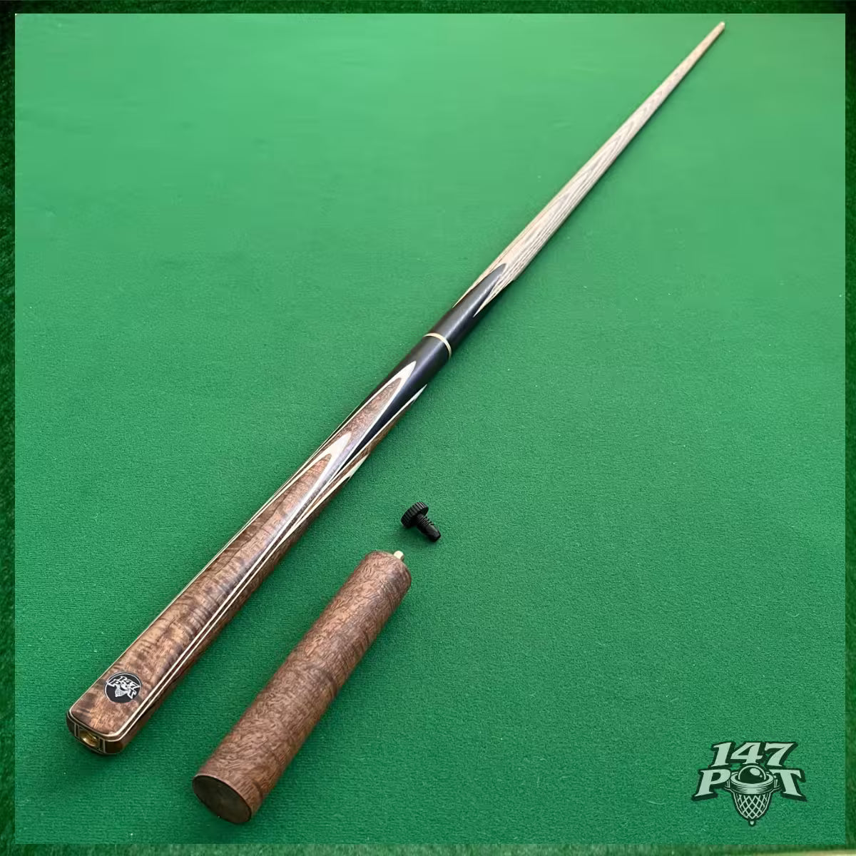 58" ¾ Joint Handmade Ash 9.5mm Tip Snooker/Pool Cue - Emberwood 58