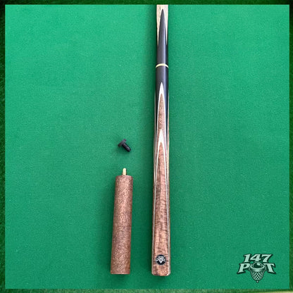 58" ¾ Joint Handmade Ash 9.5mm Tip Snooker/Pool Cue - Emberwood 58