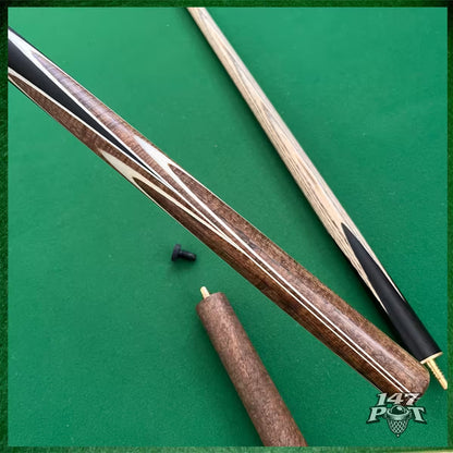 58" ¾ Joint Handmade Ash 9.5mm Tip Snooker/Pool Cue - Emberwood 58