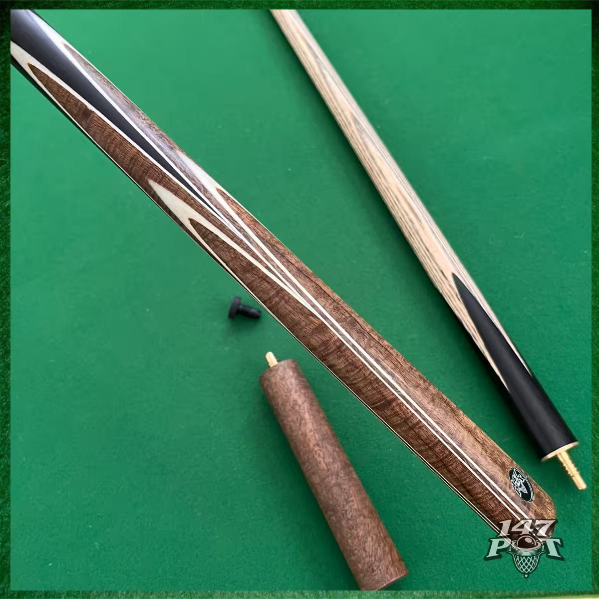 58" ¾ Joint Handmade Ash 9.5mm Tip Snooker/Pool Cue - Emberwood 58