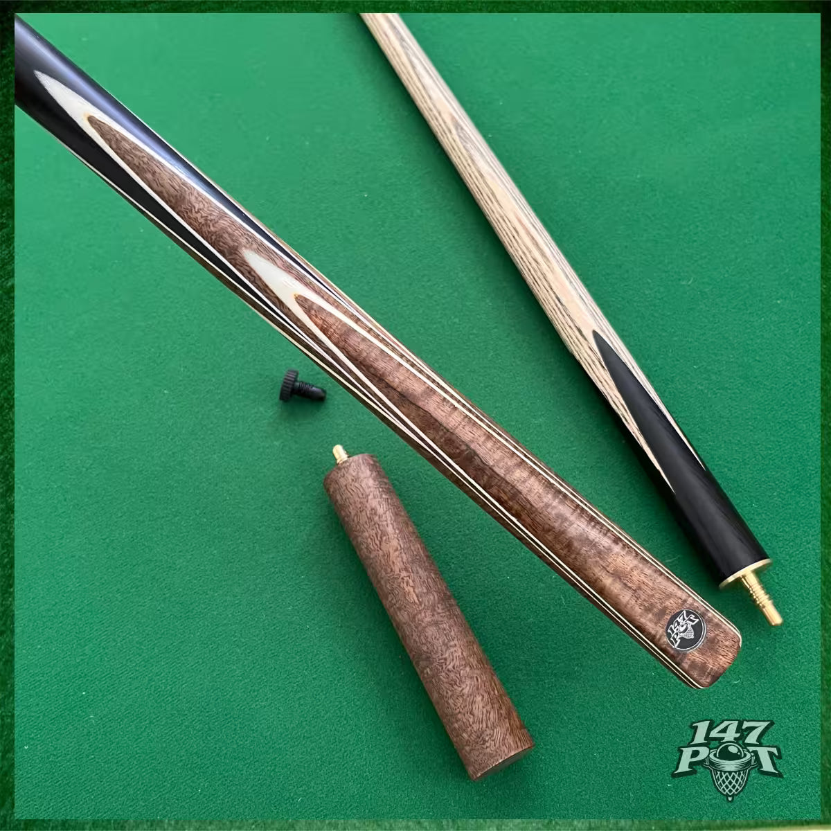 58" ¾ Joint Handmade Ash 9.5mm Tip Snooker/Pool Cue - Emberwood 58