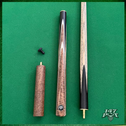 58" ¾ Joint Handmade Ash 9.5mm Tip Snooker/Pool Cue - Emberwood 58
