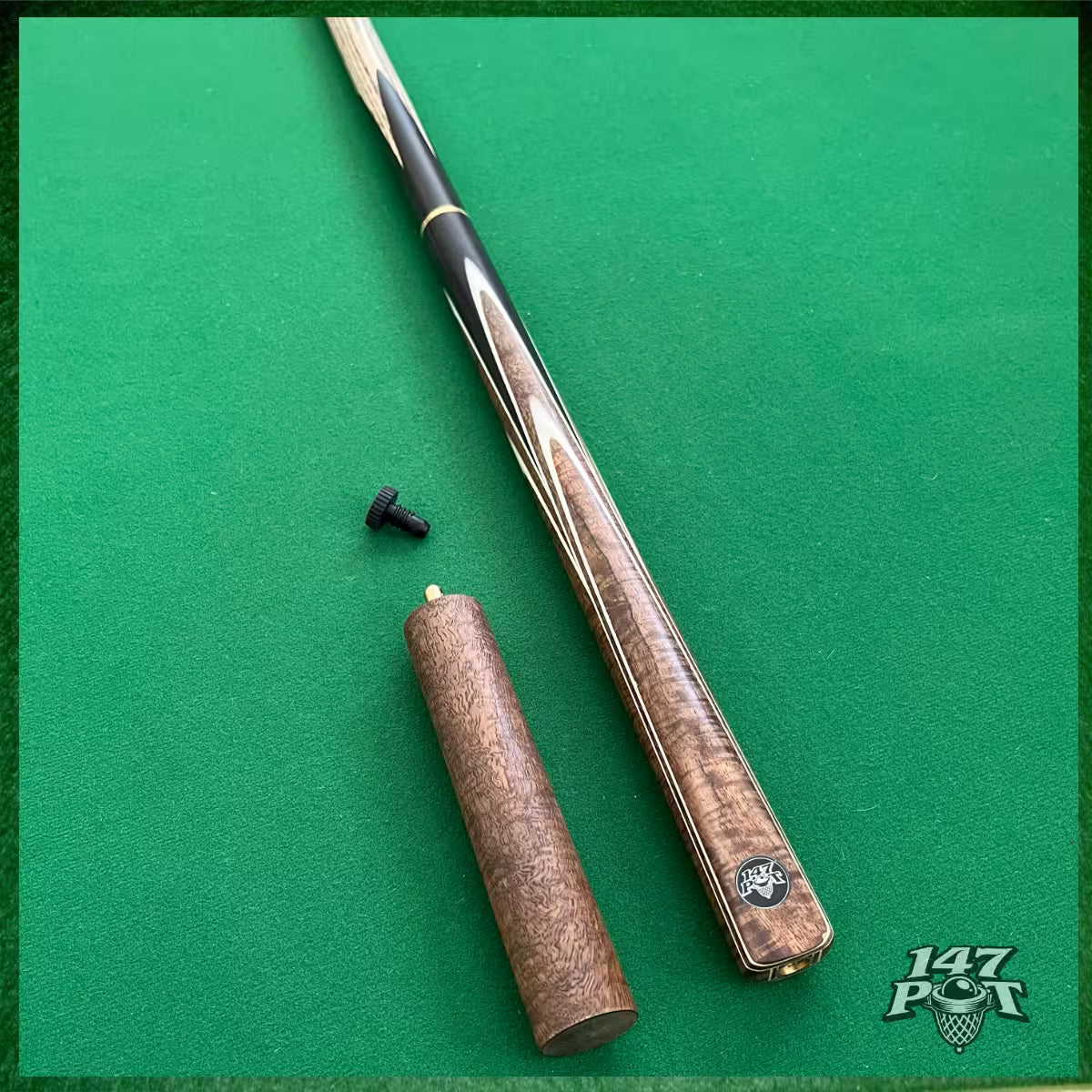 58" ¾ Joint Handmade Ash 9.5mm Tip Snooker/Pool Cue - Emberwood 58