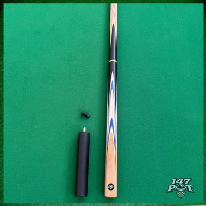 57" ¾ Joint Handmade Ash 9.5mm Tip Snooker/Pool Cue - Bluecrest