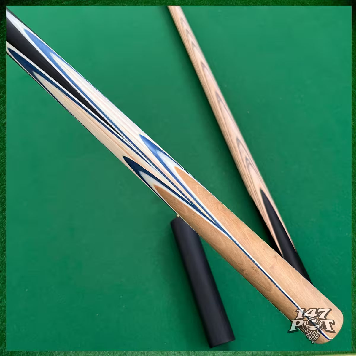 57" ¾ Joint Handmade Ash 9.5mm Tip Snooker/Pool Cue - Bluecrest