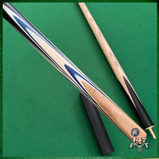 57" ¾ Joint Handmade Ash 9.5mm Tip Snooker/Pool Cue - Bluecrest