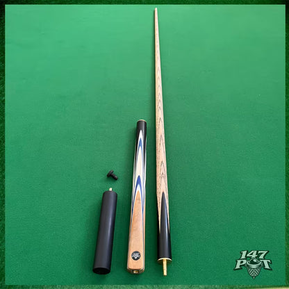 57" ¾ Joint Handmade Ash 9.5mm Tip Snooker/Pool Cue - Bluecrest