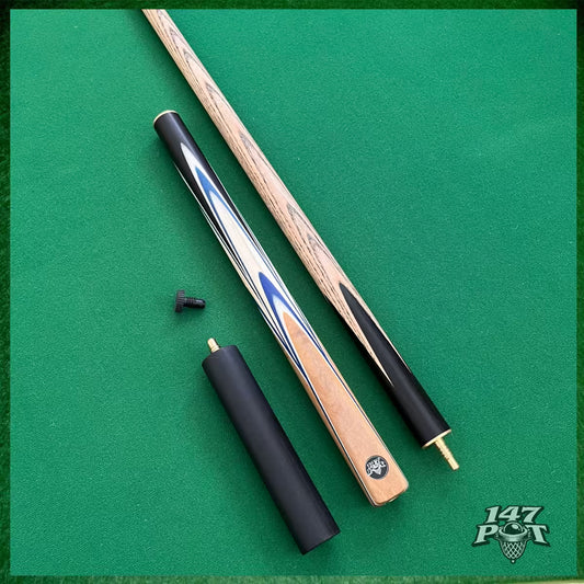 57" ¾ Joint Handmade Ash 9.5mm Tip Snooker/Pool Cue - Bluecrest