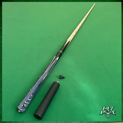 58" ¾ Joint Handmade Ash 9.5mm Tip Snooker/Pool Cue - Bluewood