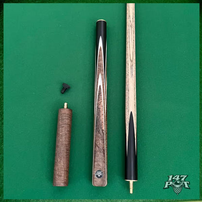 57" ¾ Joint Handmade Ash 9.5mm Tip Snooker/Pool Cue - Emberwood 57