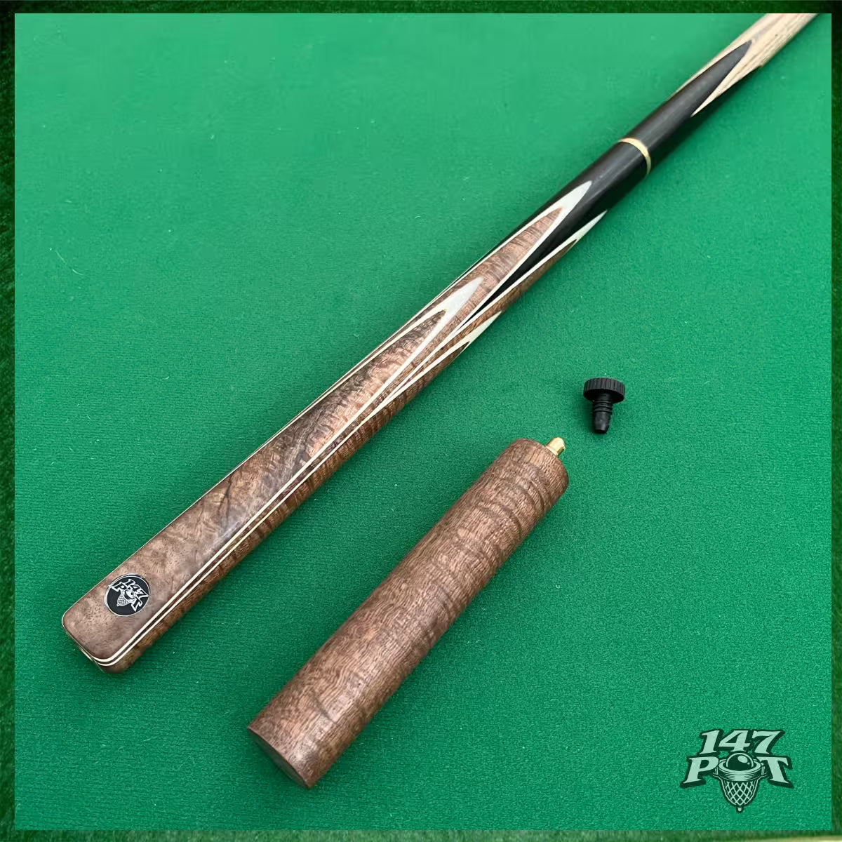 57" ¾ Joint Handmade Ash 9.5mm Tip Snooker/Pool Cue - Emberwood 57