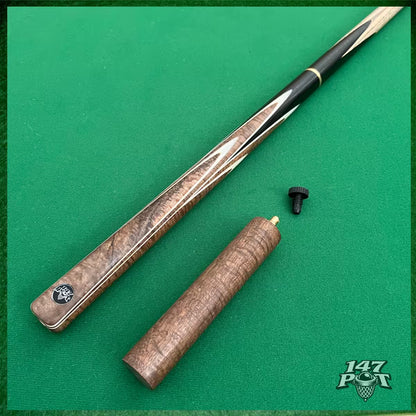 57" ¾ Joint Handmade Ash 9.5mm Tip Snooker/Pool Cue - Emberwood 57