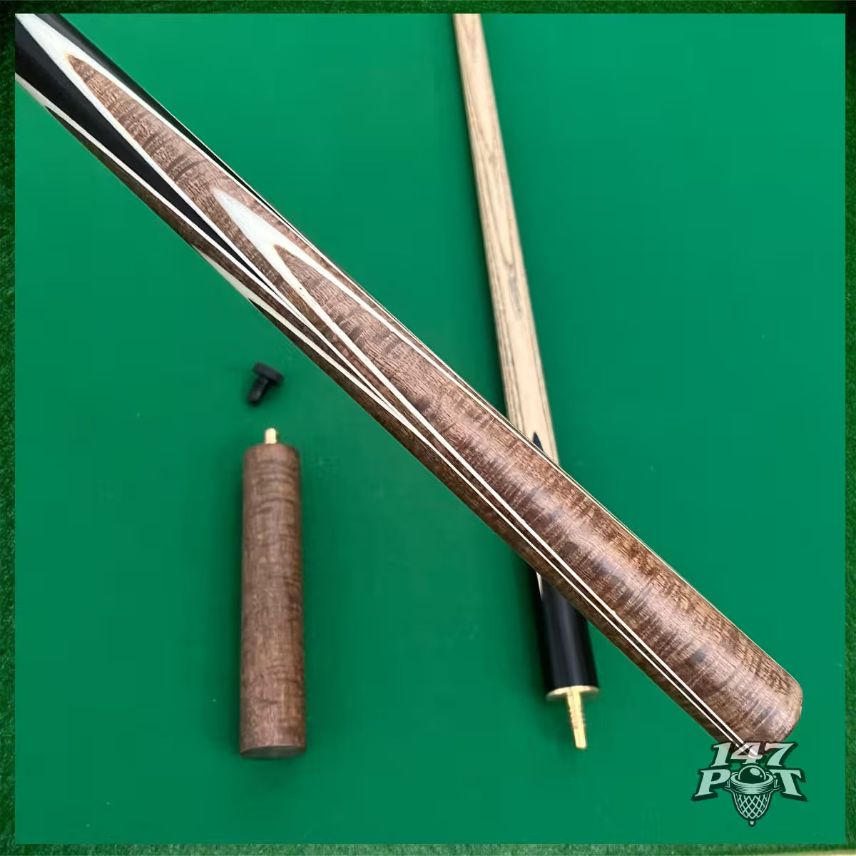 57" ¾ Joint Handmade Ash 9.5mm Tip Snooker/Pool Cue - Emberwood 57