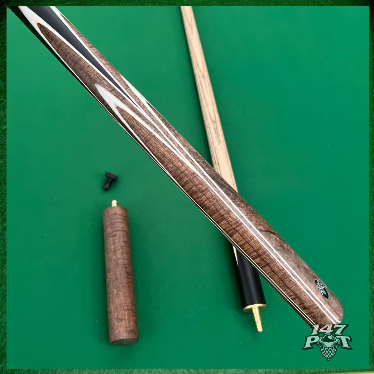 57" ¾ Joint Handmade Ash 9.5mm Tip Snooker/Pool Cue - Emberwood 57