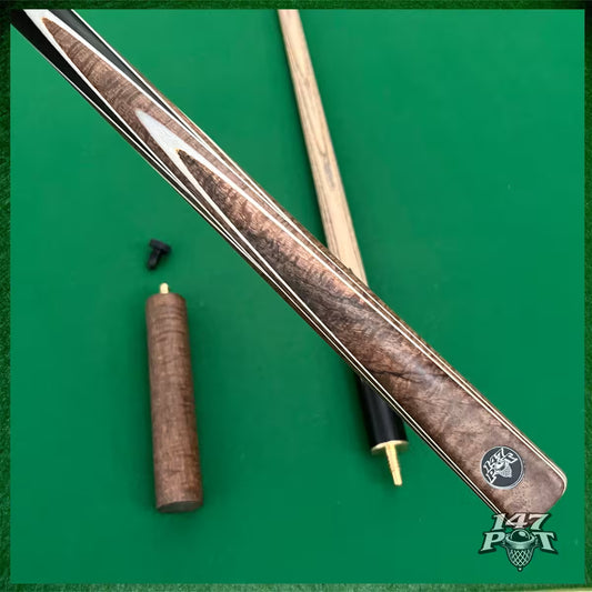 57" ¾ Joint Handmade Ash 9.5mm Tip Snooker/Pool Cue - Emberwood 57