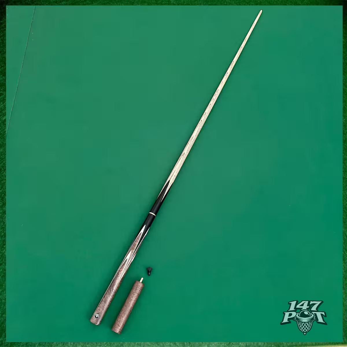 57" ¾ Joint Handmade Ash 9.5mm Tip Snooker/Pool Cue - Emberwood 57