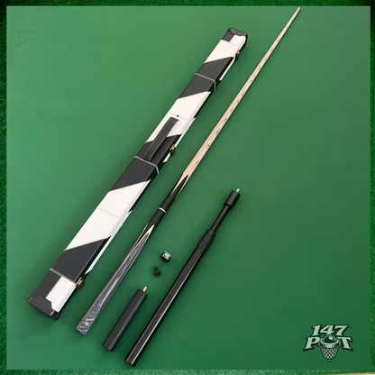 57" Snooker/Pool Cue + Case + 2x Extensions Bundle :: Silverwood