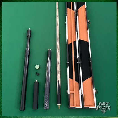 57" Snooker/Pool Cue + Case + 2x Extensions Bundle :: Silverwood