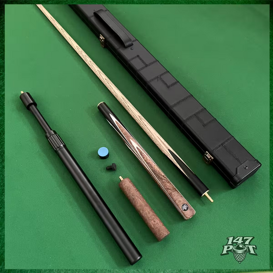 57" Snooker/Pool Cue + Case + 2x Extensions Bundle :: Emberwood 57