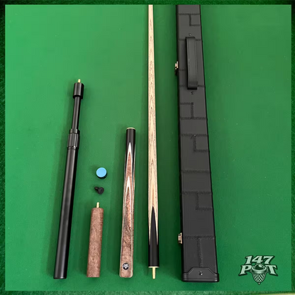 57" Snooker/Pool Cue + Case + 2x Extensions Bundle :: Emberwood 57