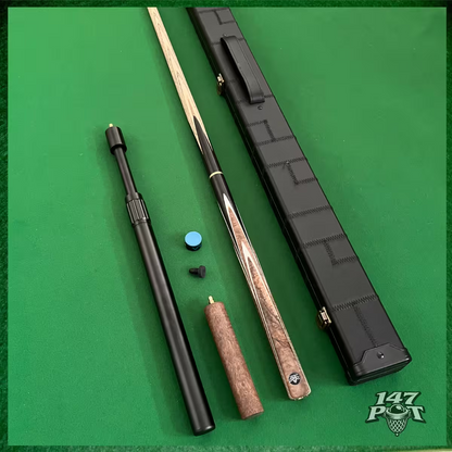 57" Snooker/Pool Cue + Case + 2x Extensions Bundle :: Emberwood 57