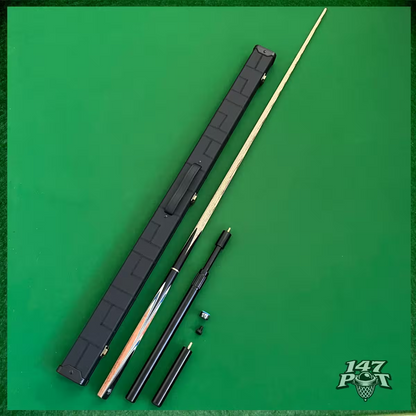 58" Snooker/Pool Cue + Case + 2x Extensions Bundle :: Royalcrest
