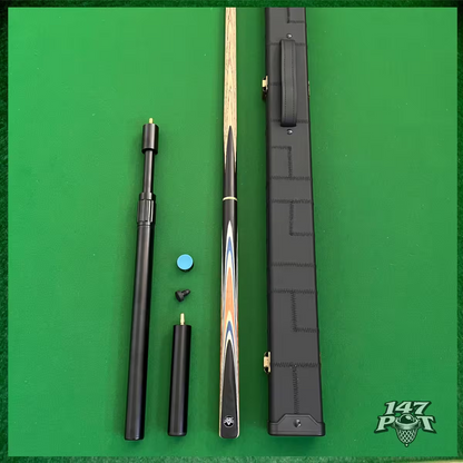 58" Snooker/Pool Cue + Case + 2x Extensions Bundle :: Royalcrest